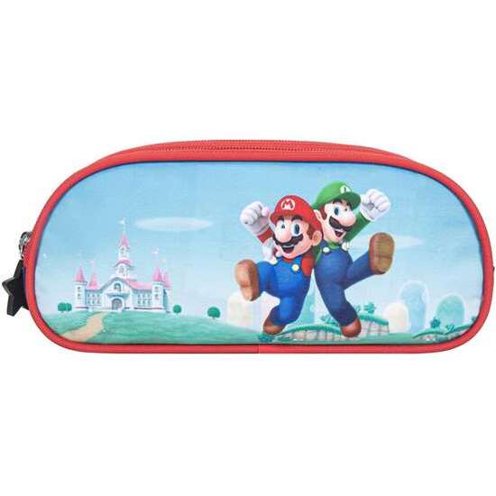 ESTUCHE SUPER MARIO TRIPLE. INTERIOR TOTALMENTE FORRADO Y PERSONALIZADO. ACABADOS Y CREMALLERAS DE ALTA CALIDAD 37 X 27 X 17 CM. image 0
