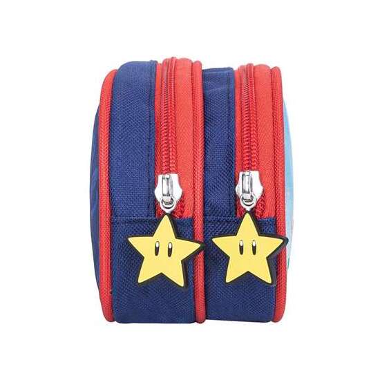 ESTUCHE SUPER MARIO TRIPLE. INTERIOR TOTALMENTE FORRADO Y PERSONALIZADO. ACABADOS Y CREMALLERAS DE ALTA CALIDAD 37 X 27 X 17 CM. image 3