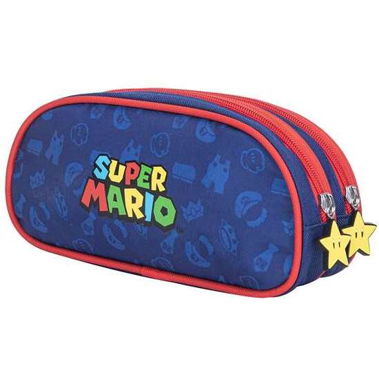 ESTUCHE SUPER MARIO TRIPLE. INTERIOR TOTALMENTE FORRADO Y PERSONALIZADO. ACABADOS Y CREMALLERAS DE ALTA CALIDAD 37 X 27 X 17 CM. image 4