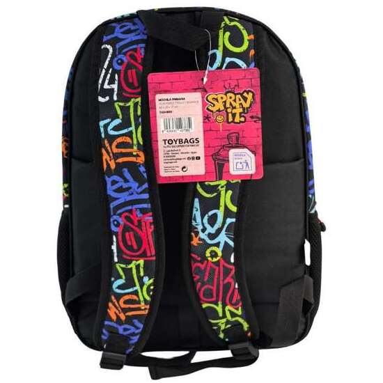 MOCHILA PRIMARIA RANKING GRAFITTI DOBLE COMPARTIMENTO ADAPTABLE A CARRO 44 X 31 X 17 CM. image 2