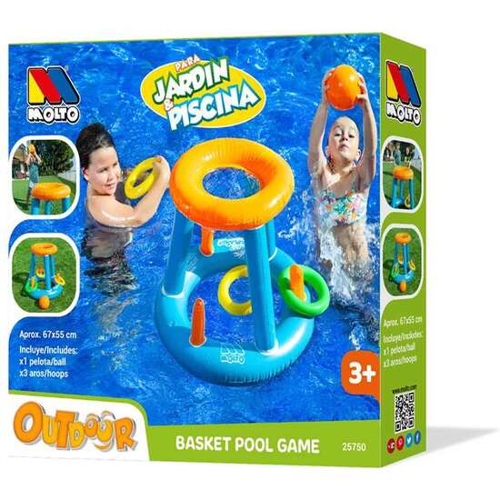 CANASTA BASKET HINCHABLE PARA PISCINA image 0