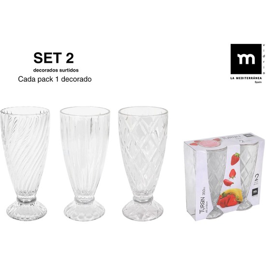 SET 2 COPAS HELADO 350CC TURAN image 0