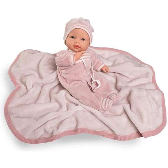 MUÑECA BIMBA LAGRIMITAS CON MANTITA DE INVIERNO 37 CM LLORONA. INCLUYE MANTA image 0