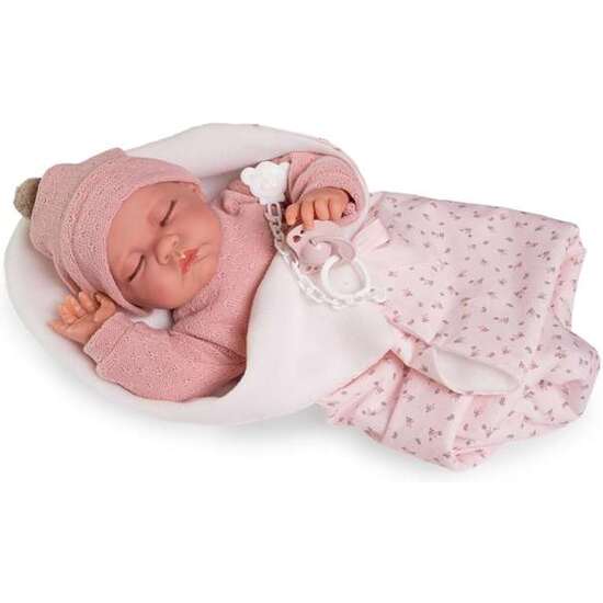 MUÑECA RECIEN NACIDA LUNA CON MANTITA 42 CM image 0
