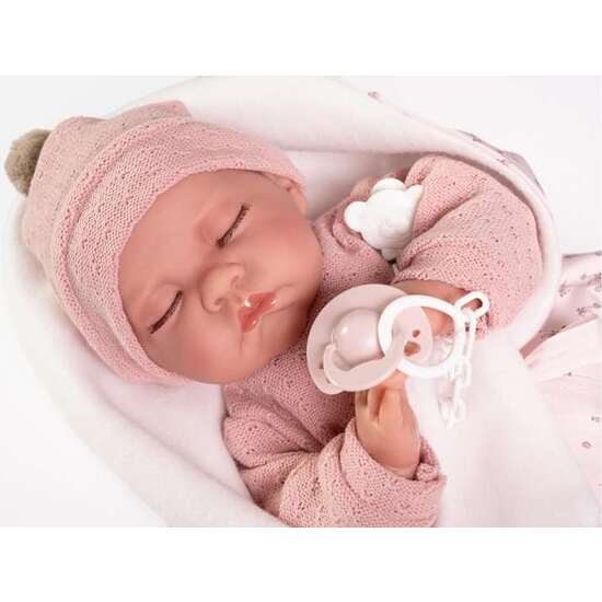 MUÑECA RECIEN NACIDA LUNA CON MANTITA 42 CM image 3