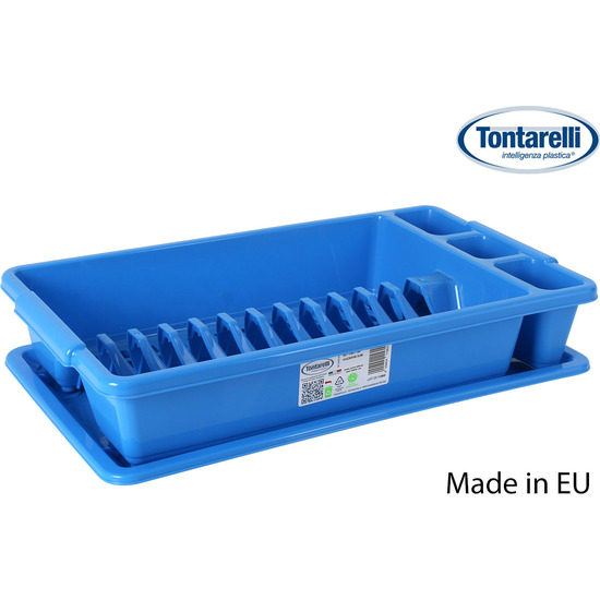 ESCURREPLATOS+BANDEJA 45X26CM SCOLA AZ image 0