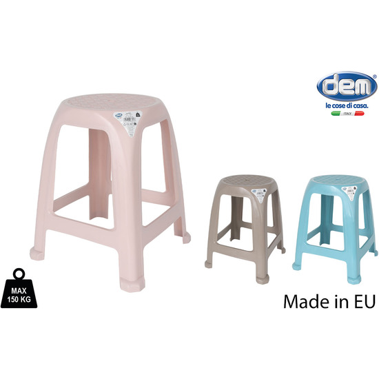 TABURETE 37.5X35.5X45.5CM BLANCO image 0