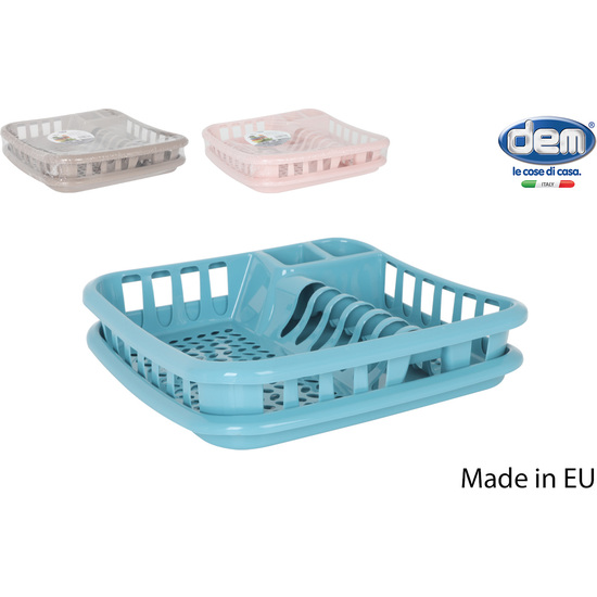 ESCURREPLATOS C/ BANDEJA ZOLA 45X37X9CM COLORES image 0