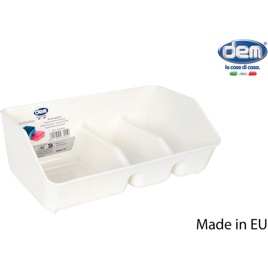 SOPORTE DE ESTROPAJO BLANCO image 0