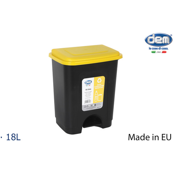 CUBO CON PEDAL 18L ECOPONTO PLASTICO image 0