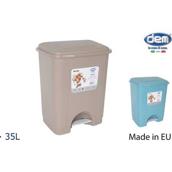 CUBO CON PEDAL MILANO 35L COLORES image 0