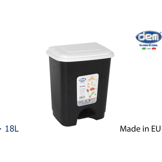 CUBO CON PEDAL 18L ECOPONTO PAPEL/CARTON image 0