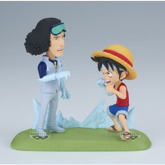 FIGURA MONKEY D. LUFFY VS KUZAN WORLD COLLECTABLE FIGURE LOG STORIES ONE PIECE 9CM image 0