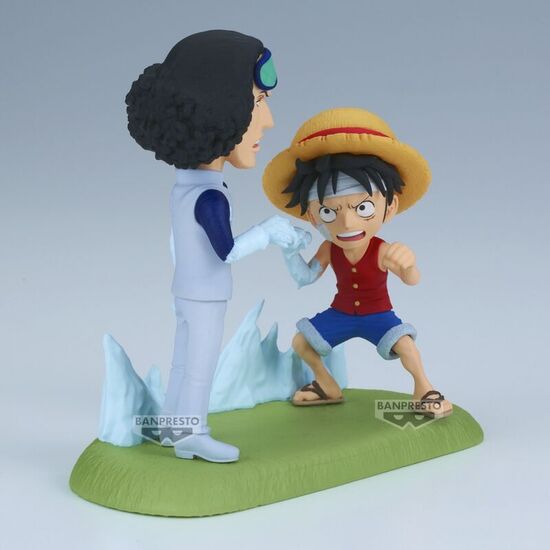 FIGURA MONKEY D. LUFFY VS KUZAN WORLD COLLECTABLE FIGURE LOG STORIES ONE PIECE 9CM image 1