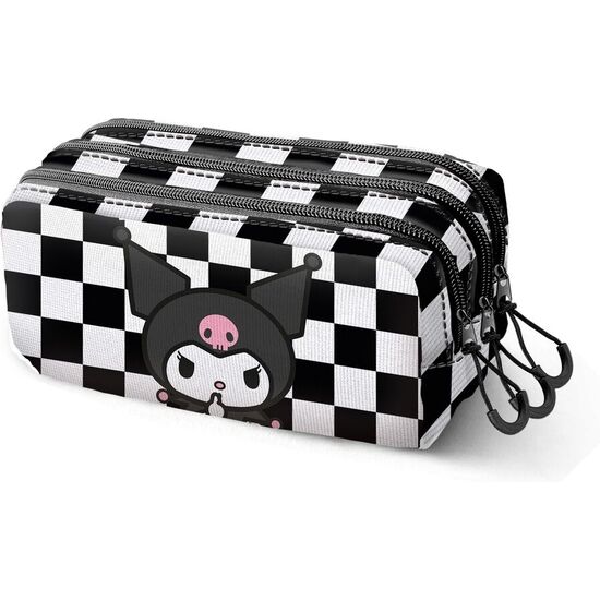 PORTATODO KUROMI HELLO KITTY TRIPLE image 0