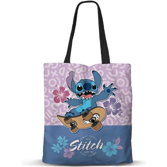 BOLSA SHOPPING SKATE STITCH DISNEY 40CM image 0