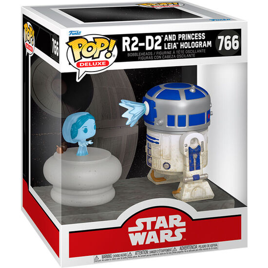 FIGURA POP DELUXE STAR WARS R2-D2 AND PRINCESS LEIA HOLOGRAM image 1
