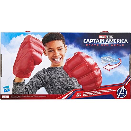 SUPER PUÃ±OS HULK ROJO CAPITAN AMERICA BRAVE NEW WORLD MARVEL image 1