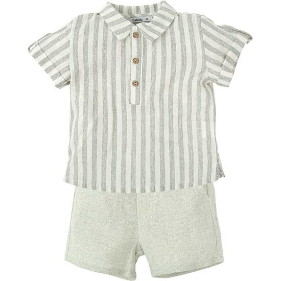 CONJUNTO MANGA CORTA NIÑO TREBOL image 0