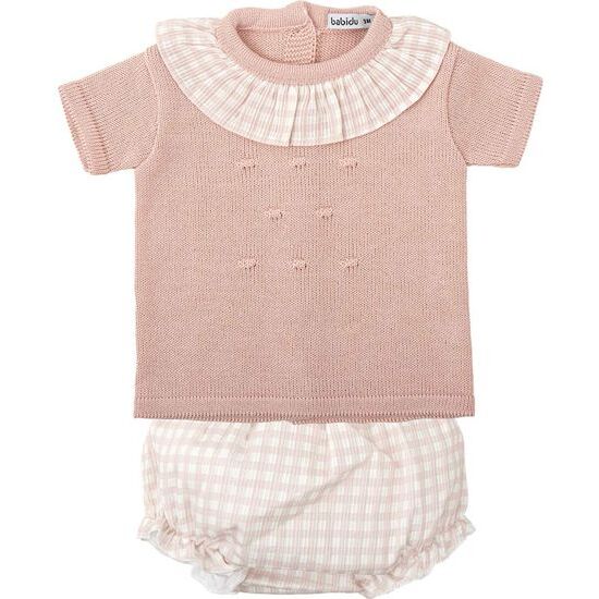 CONJUNTO RANITA BEBE NIÑA PUNTO BURBUJAS image 0