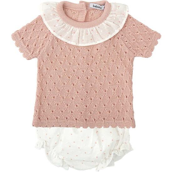 CONJUNTO RANITA BEBE NIÑA PUNTO ESPERANZA image 0