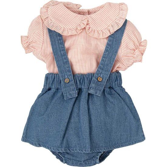 PETO MÁS CAMISA BEBE NIÑA MARIPOSA image 0