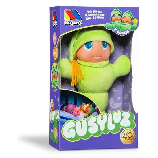 MUÑECO GUSI LUZ DOS CARAS 40 ANIVERSARIO 28 CM image 0