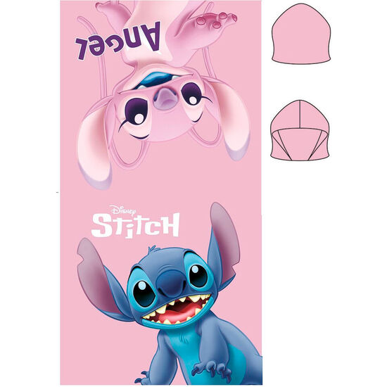 PONCHO TOALLA STITCH DISNEY MICROFIBRA image 0