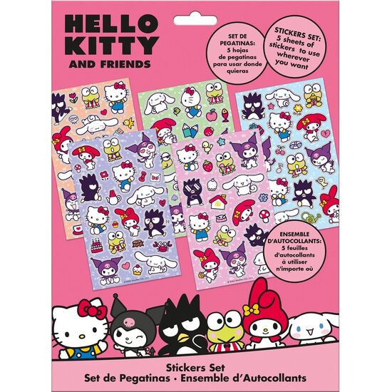SET PEGATINAS HELLO KITTY AND FRIENDS image 0
