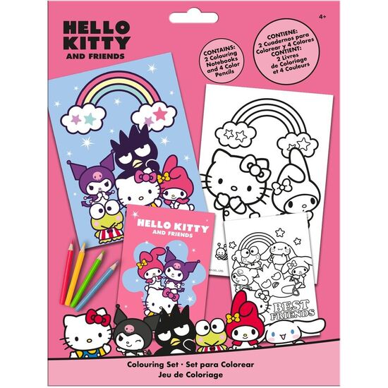 SET COLOREAR HELLO KITTY AND FRIENDS image 0