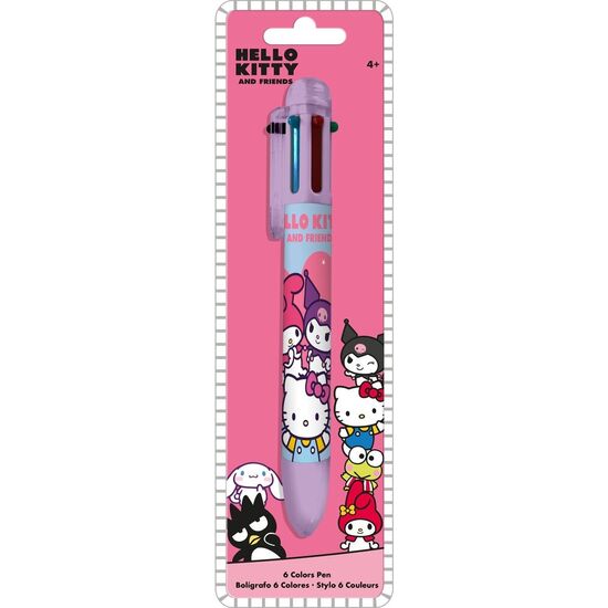 BOLIGRAFO 6 COLORES HELLO KITTY AND FRIENDS image 0