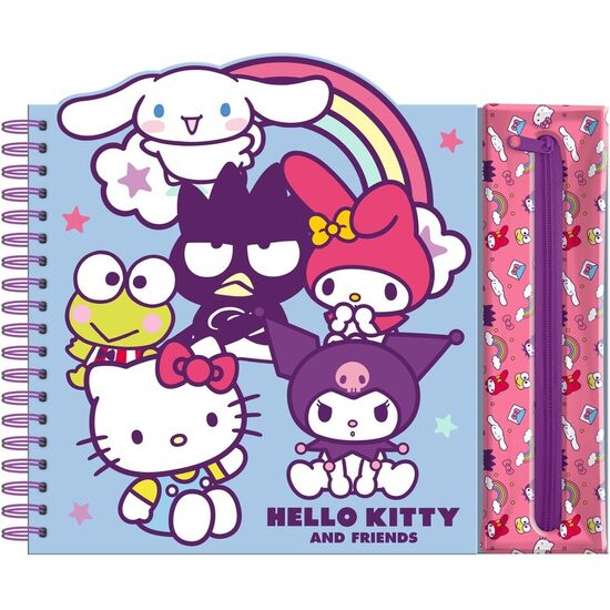 CUADERNO ACTIVIDADES + ESTUCHE REMOVIBLE HELLO KITTY AND FRIENDS image 1