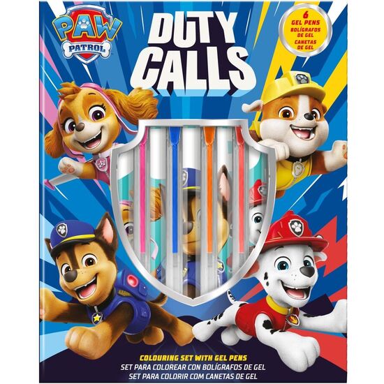 CUADERNO ACTIVIDADES + 6 BOLIGRAFOS DE GEL PATRULLA CANINA PAW PATROL image 0