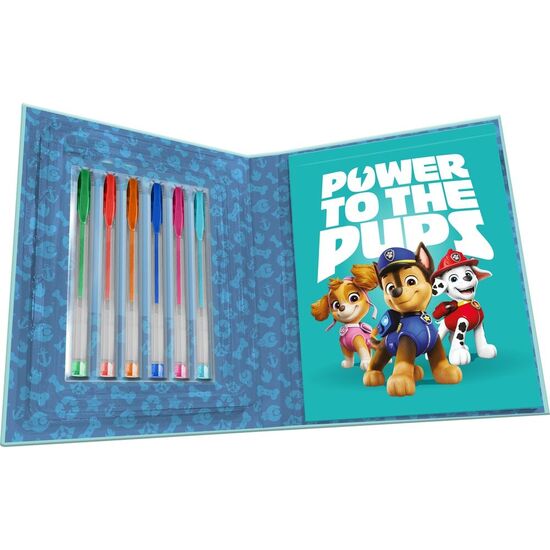 CUADERNO ACTIVIDADES + 6 BOLIGRAFOS DE GEL PATRULLA CANINA PAW PATROL image 1