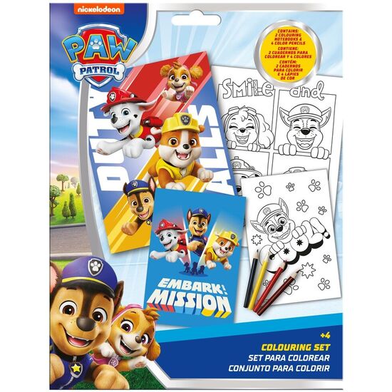 SET COLOREAR PATRULLA CANINA PAW PATROL image 0