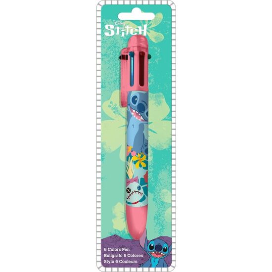 BOLIGRAFO 6 COLORES STITCH DISNEY image 0