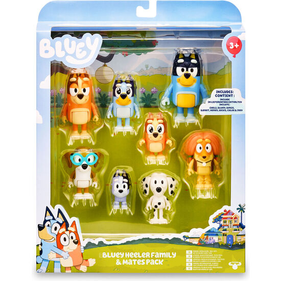BLISTER 8 FIGURAS BLUEY image 0