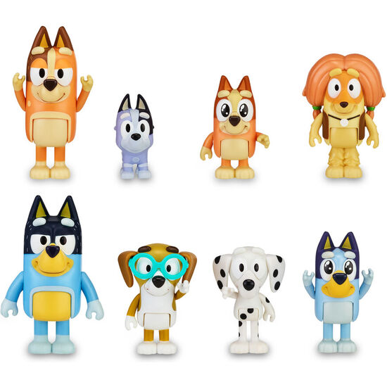 BLISTER 8 FIGURAS BLUEY image 1