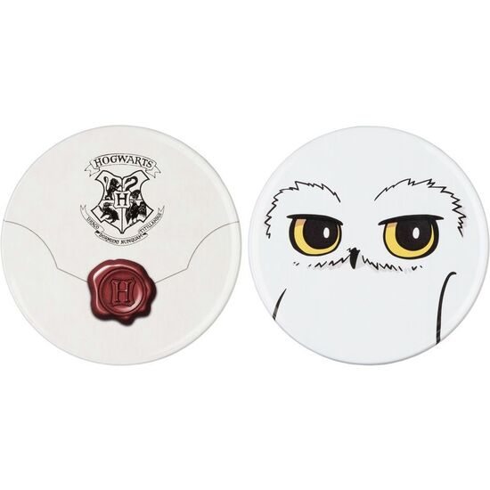 SET 2 POSAVASOS HEDWIG HARRY POTTER image 0