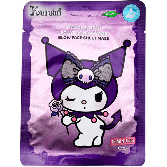 MASCARILLA FACIAL GLOW KUROMI HELLO KITTY image 0