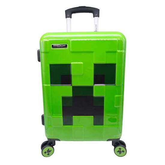 MALETA TROLLEY CABINA MINECRAFT CON 4 RUEDAS GIRATORIAS Y MULTIDIRECCIONALES.55 X 37 X 20 CM. image 0