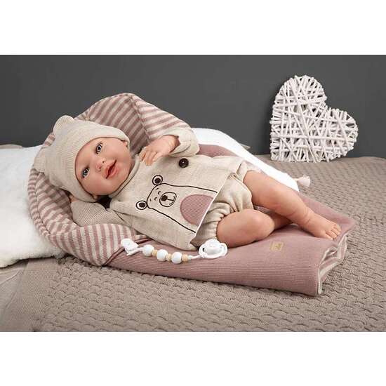 MUÑECO REBORN ARIAS 45 CM LAIN C/SACO DORMIR image 1