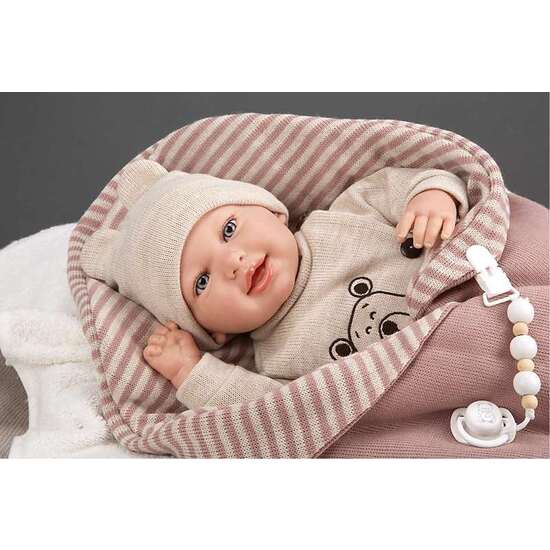 MUÑECO REBORN ARIAS 45 CM LAIN C/SACO DORMIR image 2