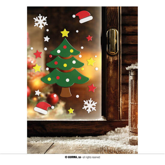 DECORACION GEL ARBOL DE NAVIDAD 20X25 CM image 0