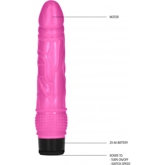 8 INCH THIN REALISTIC DILDO VIBE - PINK image 3