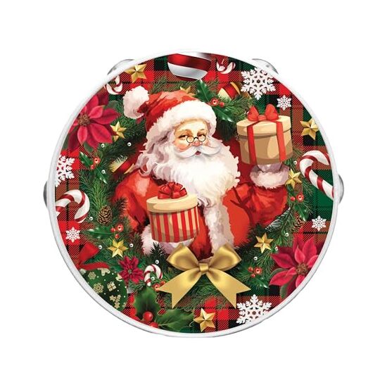 PANDERETA SANTA CLAUS PVC 17 CM image 0