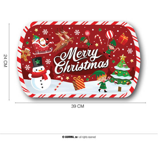 BANDEJA DE NAVIDAD 39X24 CM PVC image 0