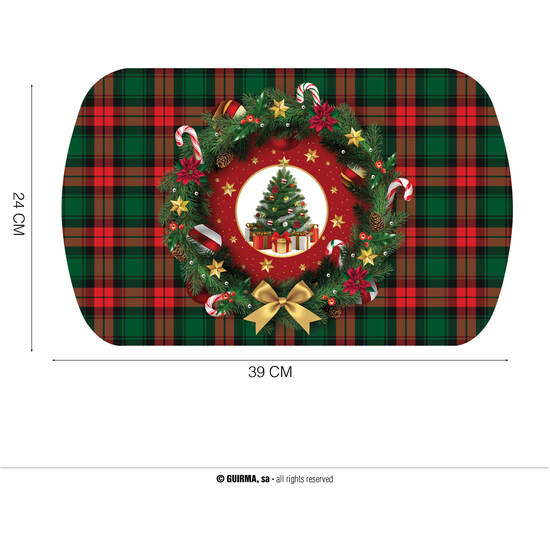 BANDEJA ARBOL DE NAVIDAD 39X24 CM PVC image 0