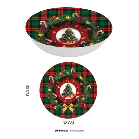 BOL ARBOL DE NAVIDAD 32 CMS PVC image 0