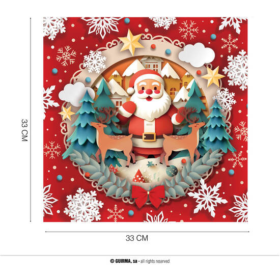 BOLSA 20 SERVILLETAS NAVIDAD 16.5X16.5 CM image 0